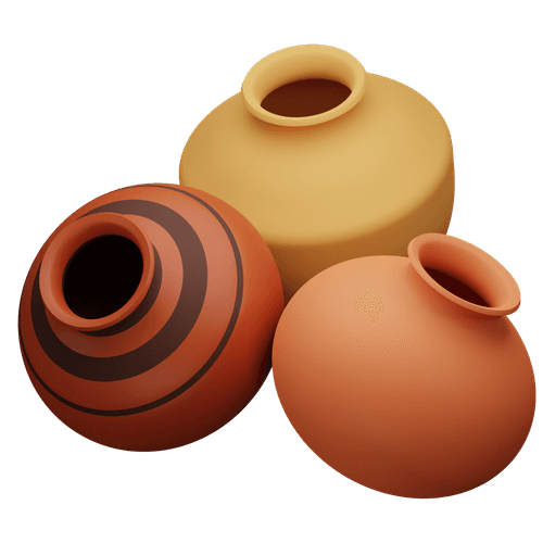 Clay pots